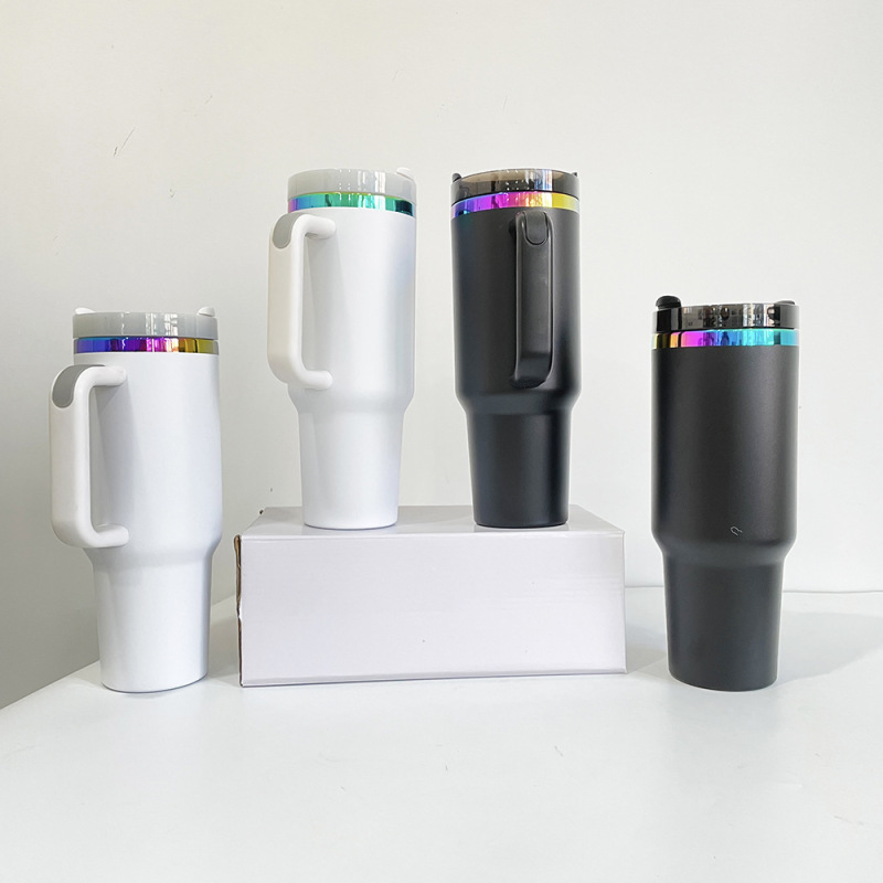 NEW China RTS 30oz/40oz Powder Coated Rainbow Painted Mug for Laser Free Shipping (20PCS)