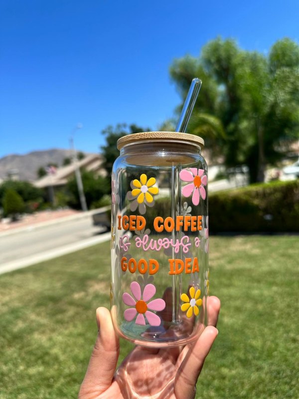 US RTS 16oz Sublimation Clear Frosted/Clear Glass Libby Can Cup Free Shipping (25PCS/50PCS)