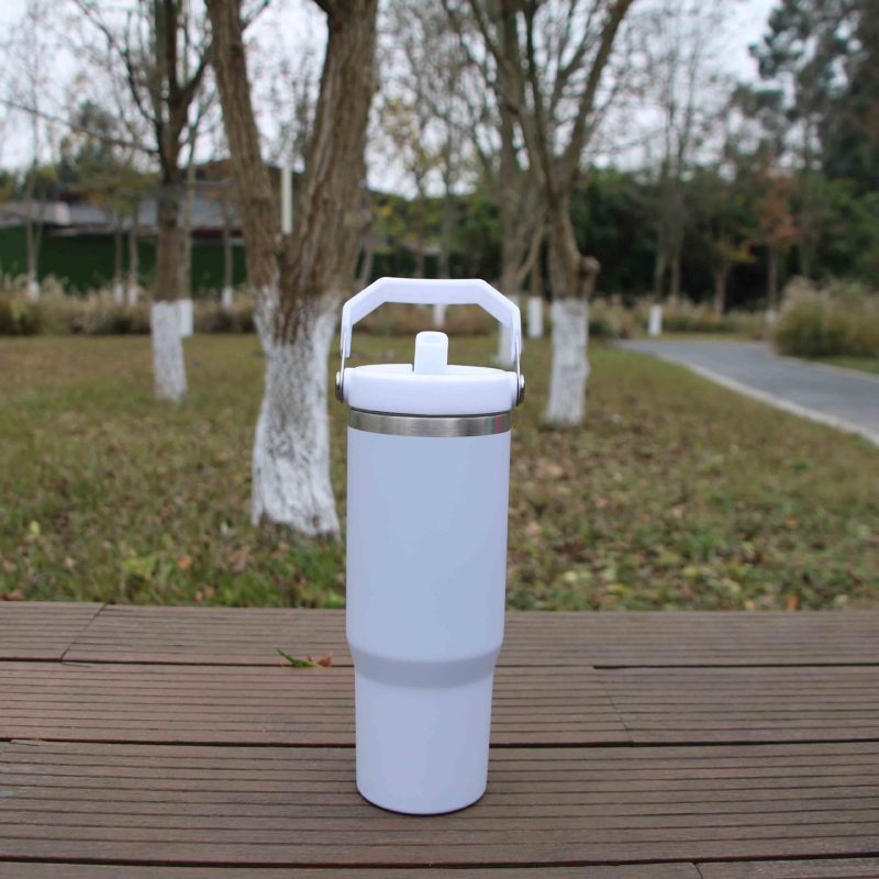 US RTS 30oz Sublimation Macaron Mug with Handle Lid Free Shipping (20PCS)