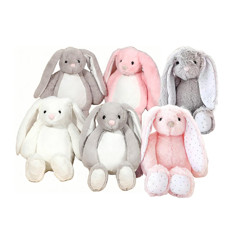 US RTS Sublimation Plush Rabbit Bunny for Easter 12'' Free Shipping (25PCS)
