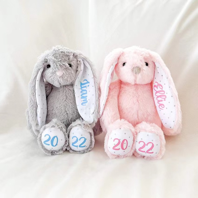 US RTS Sublimation Plush Rabbit Bunny for Easter 11.8'' Free Shipping (25PCS)