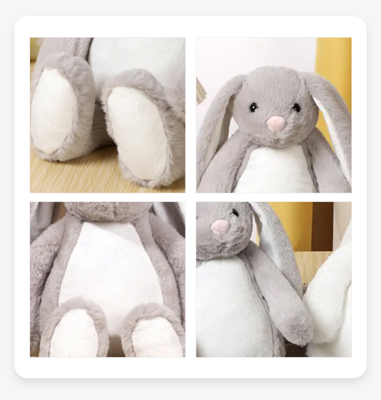 US RTS Sublimation Plush Rabbit Bunny for Easter 12'' Free Shipping (25PCS)