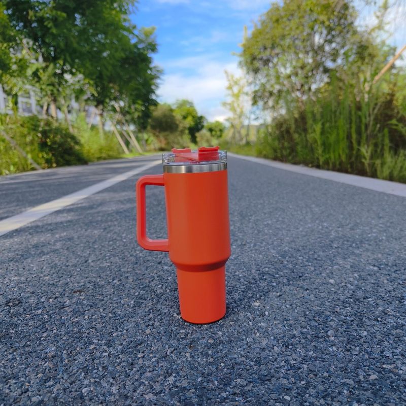 China RTS 40oz Powder Coated Mug Non-sub Stainless Steel Colored(25PCS)