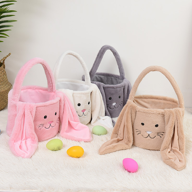 RTS Plush Bunny Rabbit Basket for Easter Free Shipping (20PCS)