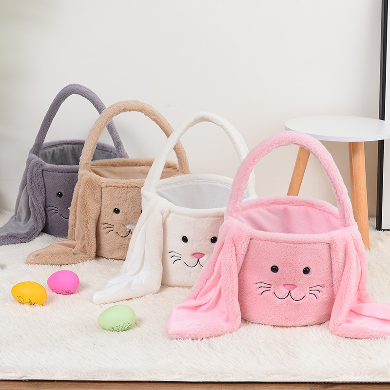 RTS Plush Bunny Rabbit Basket for Easter Free Shipping (20PCS)