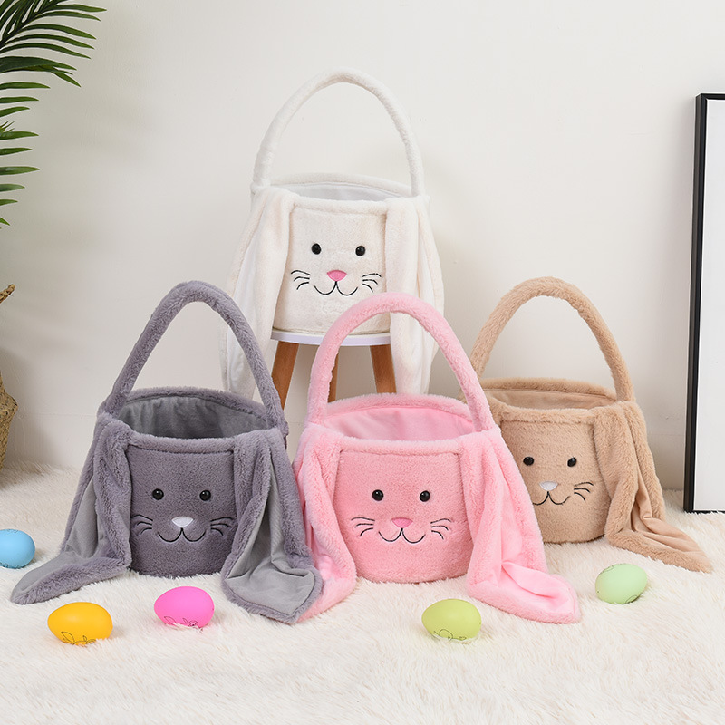 RTS Plush Bunny Rabbit Basket for Easter Free Shipping (20PCS)