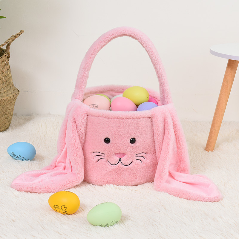 RTS Plush Bunny Rabbit Basket for Easter Free Shipping (20PCS)