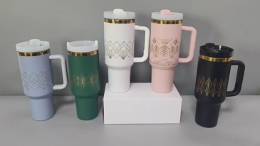 China RTS 40oz Stainless Steel Laser Mug Coated with Copper (20PCS)