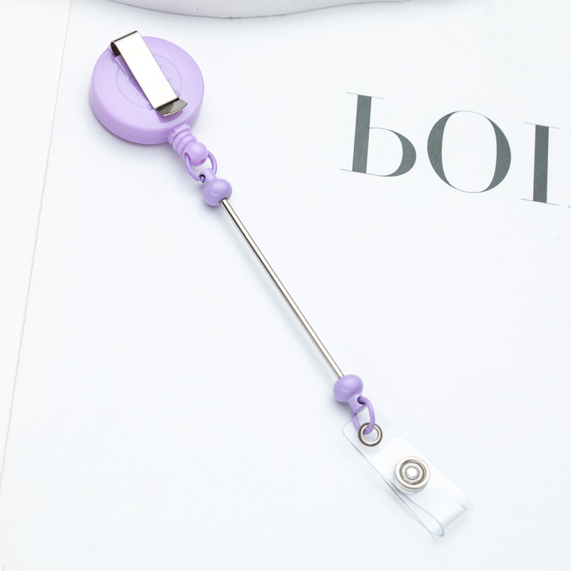 NEW Beadable Badge Reel Clip Holder Free Shipping (30PCS)