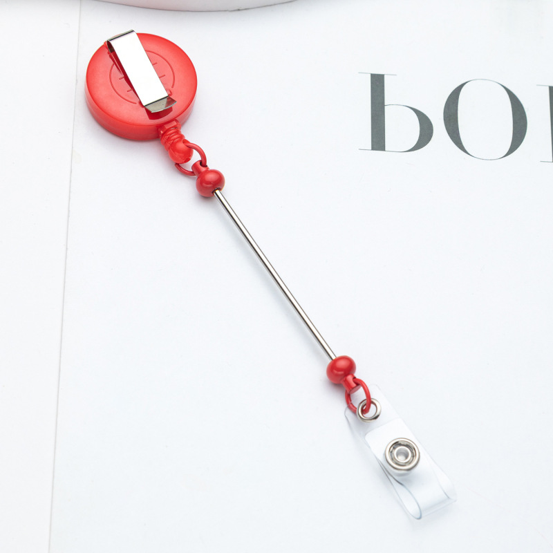 NEW Beadable Badge Reel Clip Holder Free Shipping (30PCS)