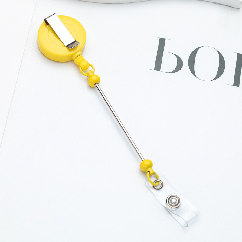 NEW Beadable Badge Reel Clip Holder Free Shipping (30PCS)