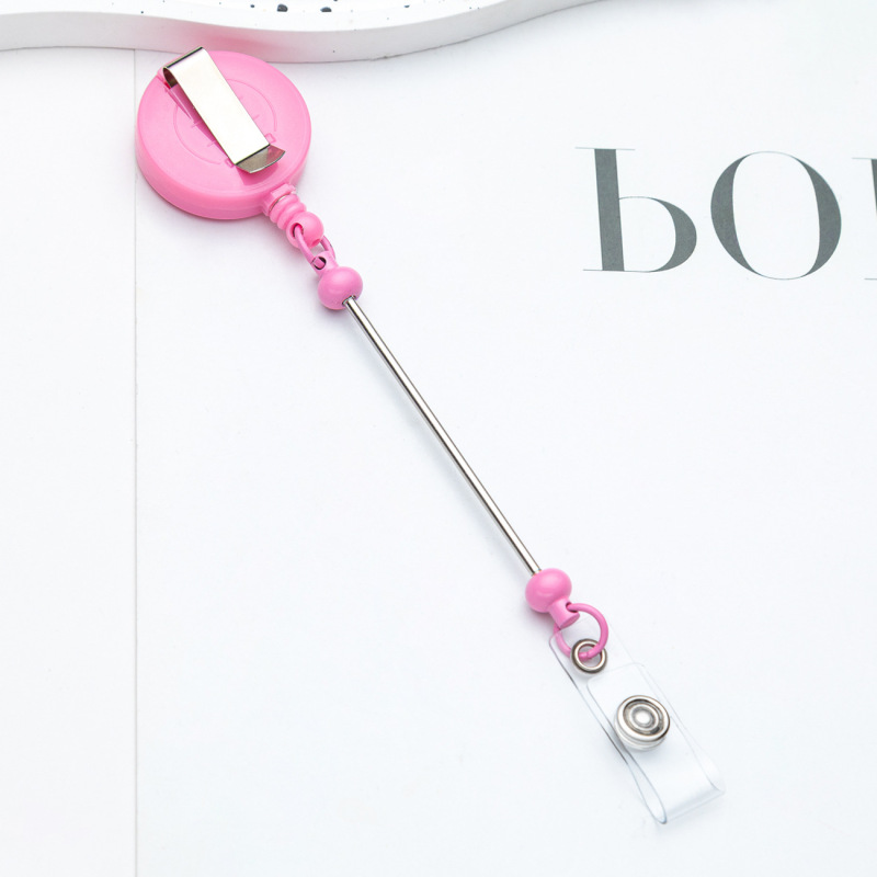 NEW Beadable Badge Reel Clip Holder Free Shipping (30PCS)
