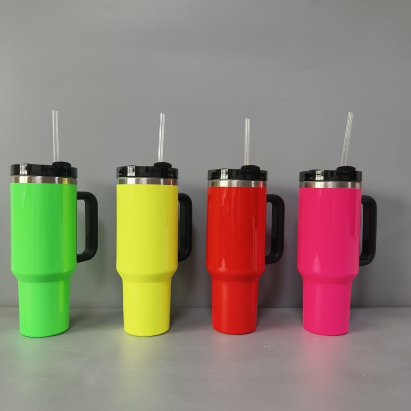 NEW China RTS 40oz Colored Glossy Mugs with Handle Free Shipping (20PCS)