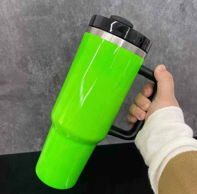 NEW China RTS 30oz/40oz Sublimation Neon Blank Mugs with Handle Free Shipping (12PCS/20PCS)