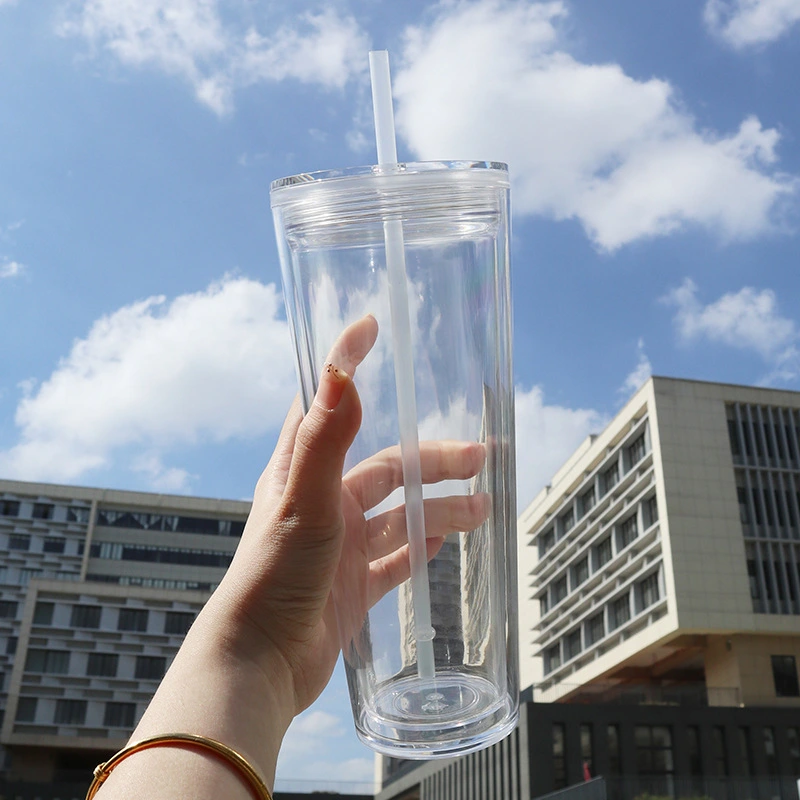 China RTS 24oz Double Walled Plastic Cups Free Shipping (with hole and plugs) (40PCS)