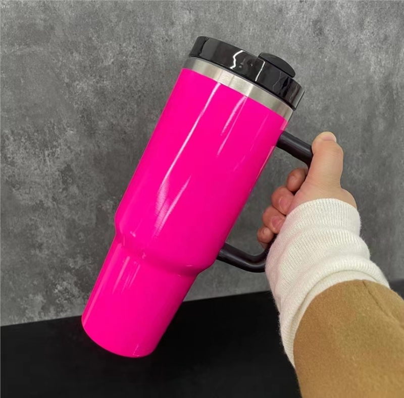 NEW China RTS 30oz/40oz Sublimation Neon Blank Mugs with Handle Free Shipping (12PCS/20PCS)