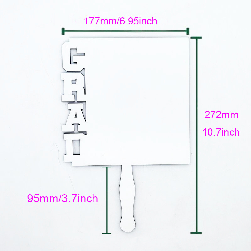 NEW Sublimation MDF 2024 Grade Fan Blanks Free Shipping  (20PCS/40PCS)