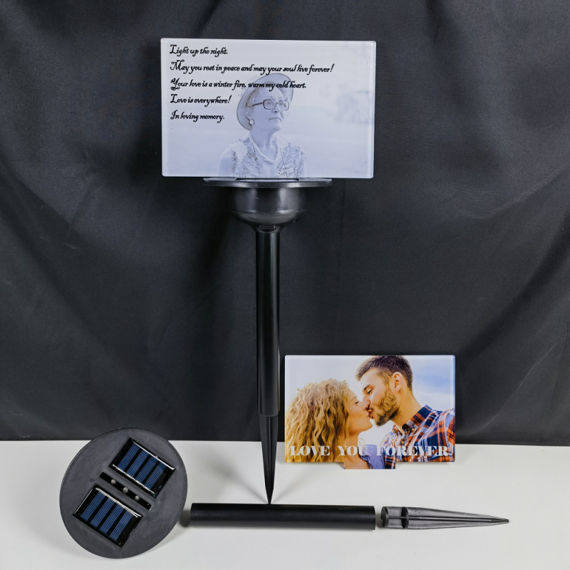 NEW Sublimation LED Solar Lamp in Garden Free Shipping  (5PCS/10PCS)