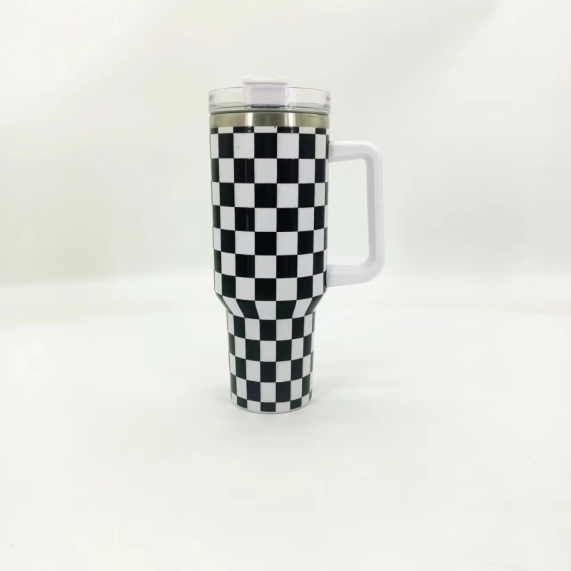 NEW China RTS 40oz Checkerboard Mugs Free Shipping (12PCS/25PCS)
