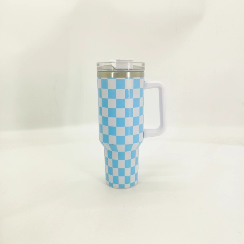 NEW China RTS 40oz Checkerboard Mugs Free Shipping (12PCS/25PCS)