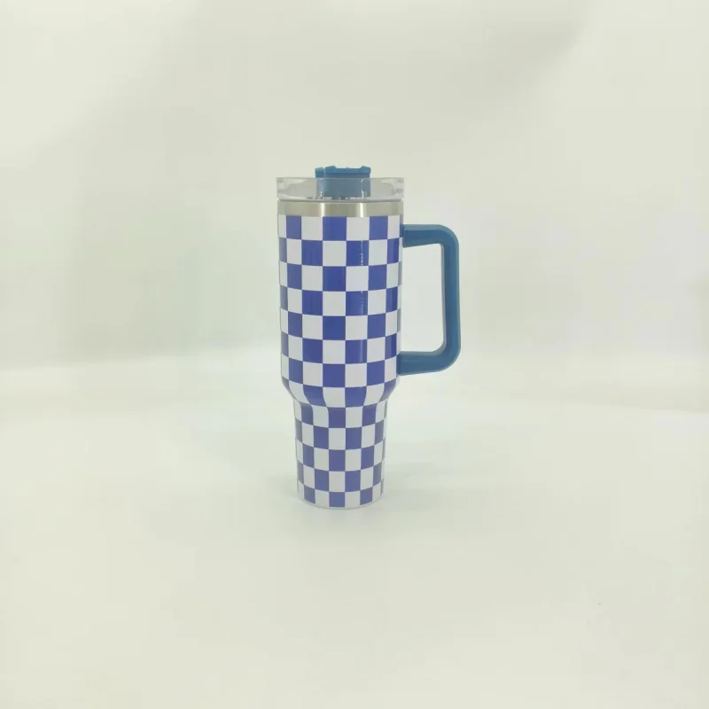 NEW China RTS 40oz Checkerboard Mugs Free Shipping (12PCS/25PCS)