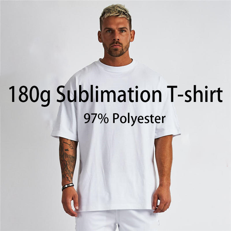 RTS Sublimation 180g 97% Polyester T-shirt America Size Free Shipping(25PCS/50PCS)