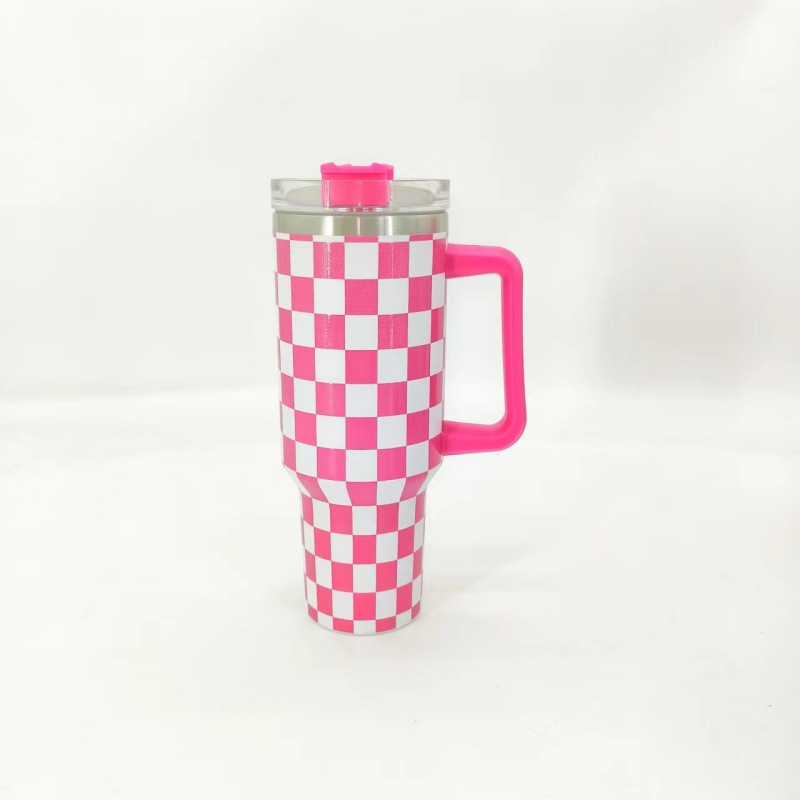 NEW China RTS 40oz Checkerboard Mugs Free Shipping (12PCS/25PCS)
