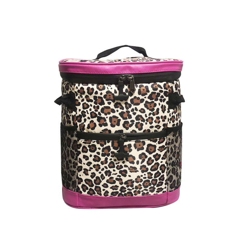 RTS China Waterproof Portable  Fashion Leopard Cooler Backpack Free Shipping (10pcs)