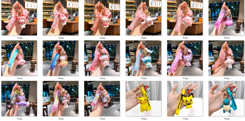 NEW RTS Carton Keychain Decoration Free Shipping (30pcs/50pcs)