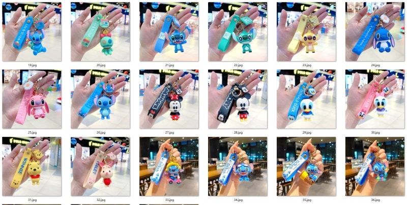 NEW RTS Carton Keychain Decoration Free Shipping (30pcs/50pcs)