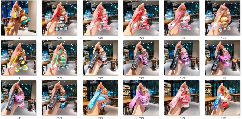 NEW RTS Carton Keychain Decoration Free Shipping (30pcs/50pcs)
