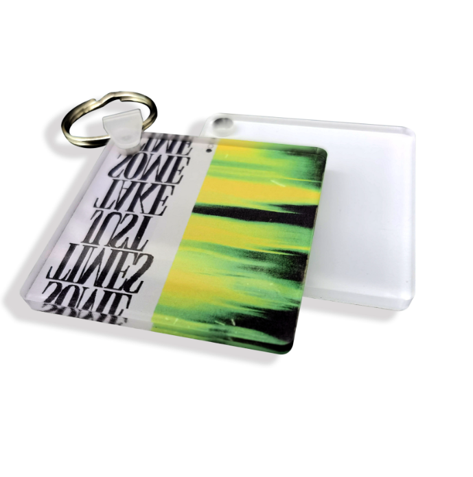 NEW RTS Sublimation Acrylic Blank Keychain Free Shipping (50pcs/100pcs)