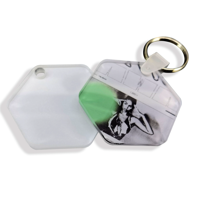 NEW RTS Sublimation Acrylic Blank Keychain Free Shipping (50pcs/100pcs)
