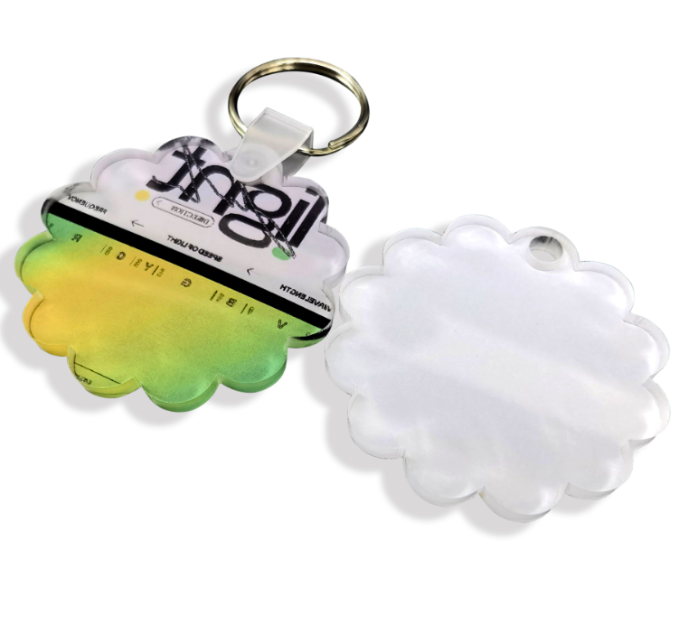 NEW RTS Sublimation Acrylic Blank Keychain Free Shipping (50pcs/100pcs)