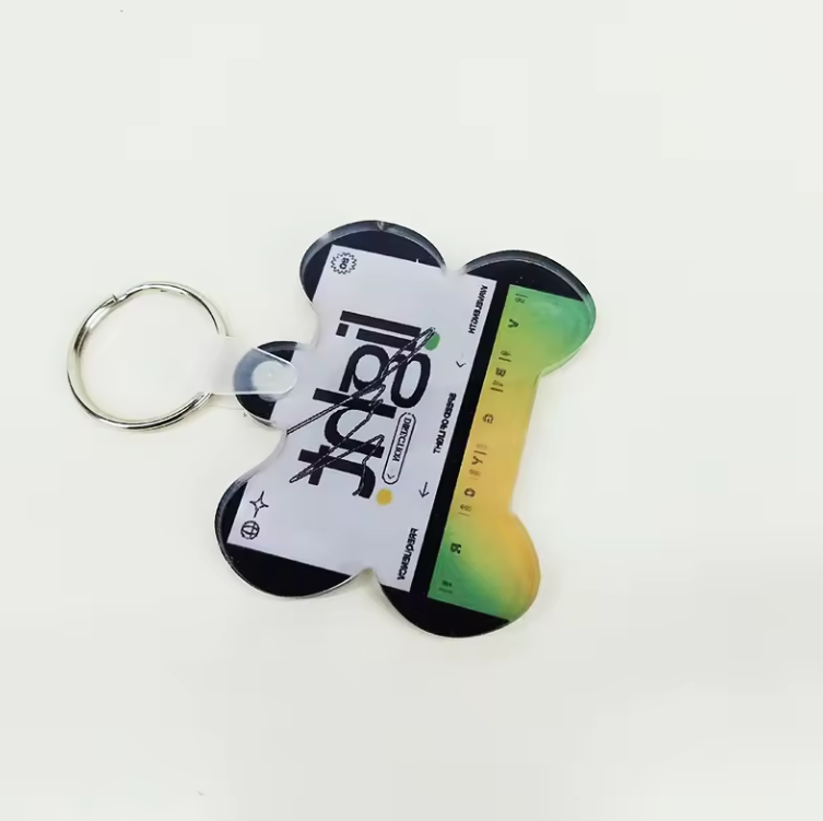 NEW RTS Sublimation Acrylic Blank Keychain Free Shipping (50pcs/100pcs)