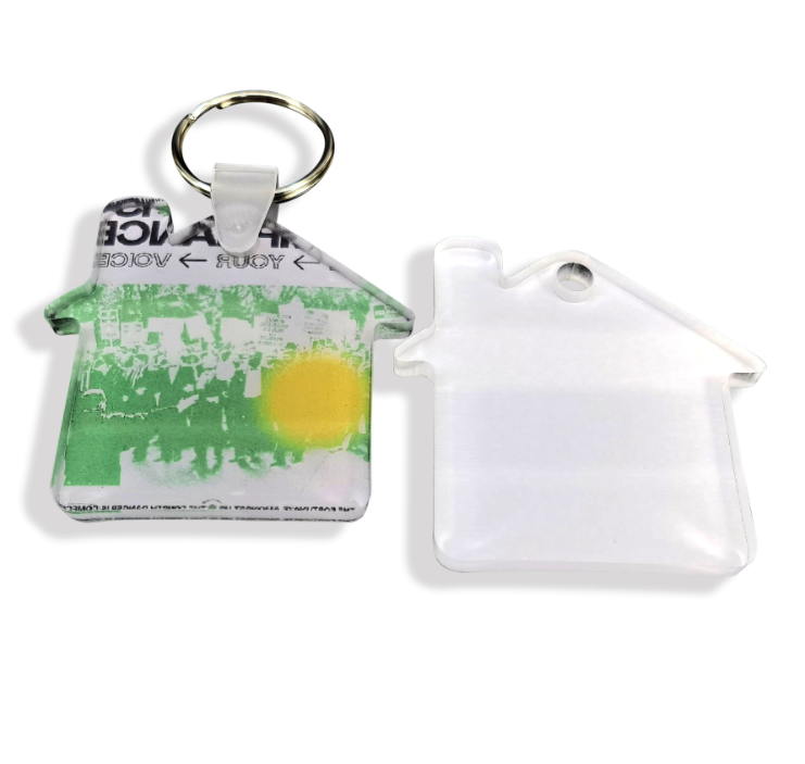 NEW RTS Sublimation Acrylic Blank Keychain Free Shipping (50pcs/100pcs)