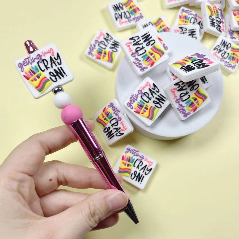 RTS Beads Focal Charm for Beadable Pens or Key-chain Free Shipping (200pcs/300pcs)