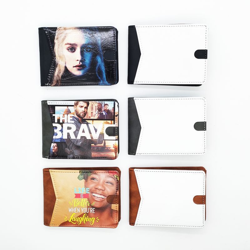 RTS Sublimation Blank Purse for Men Free Shipping 4.3*3.3inch (10PCS/20PCS)