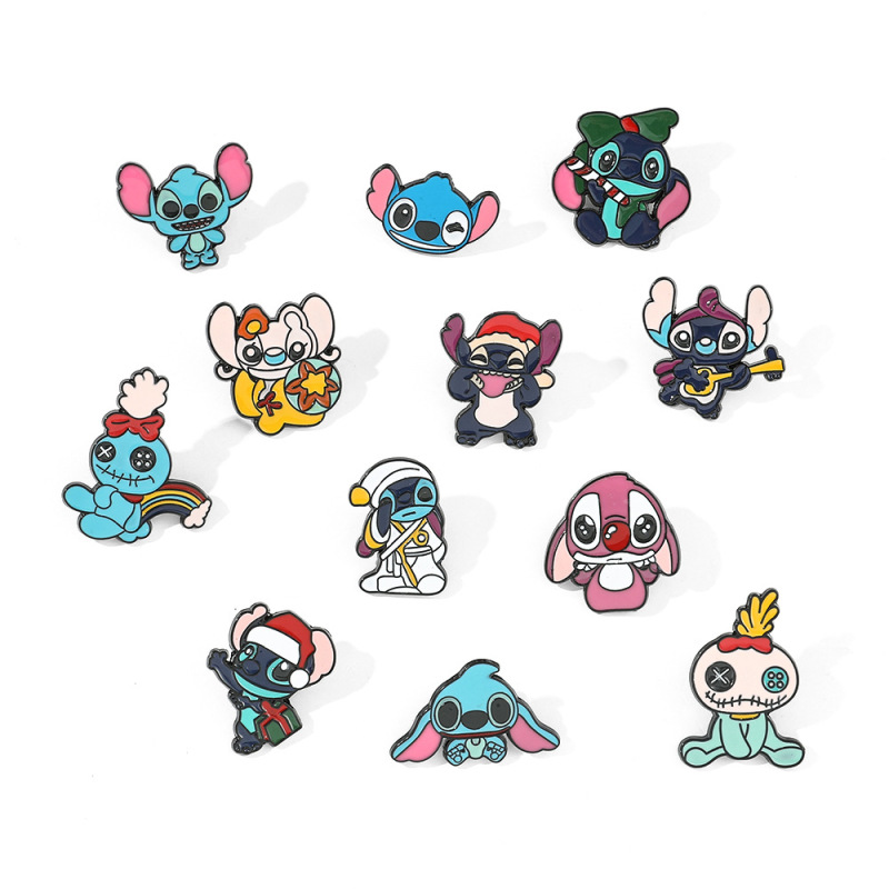 New Stitch Lapel Pins for Backpack Bag Clothes