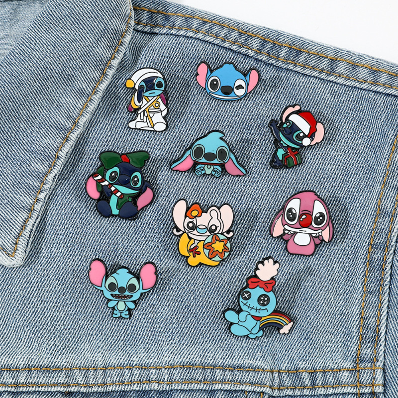 New Stitch Lapel Pins for Backpack Bag Clothes