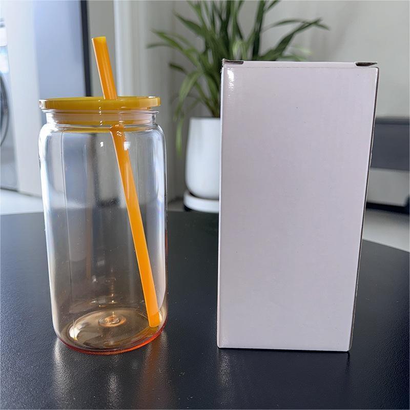 China RTS 16oz Plastic Ombre Can Free Shipping (25PCS/50PCS)