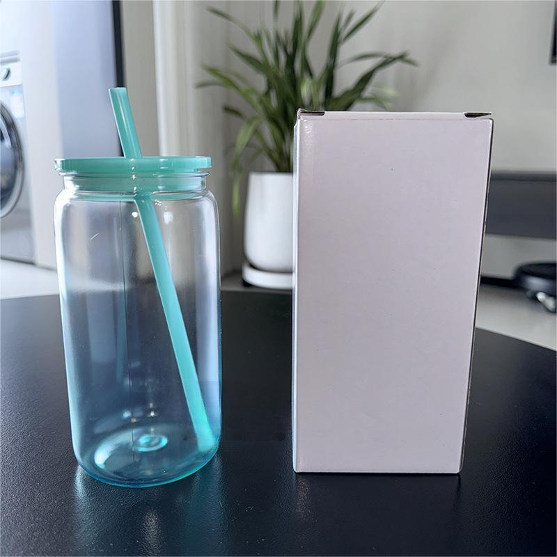 China RTS 16oz Plastic Ombre Can Free Shipping (25PCS/50PCS)