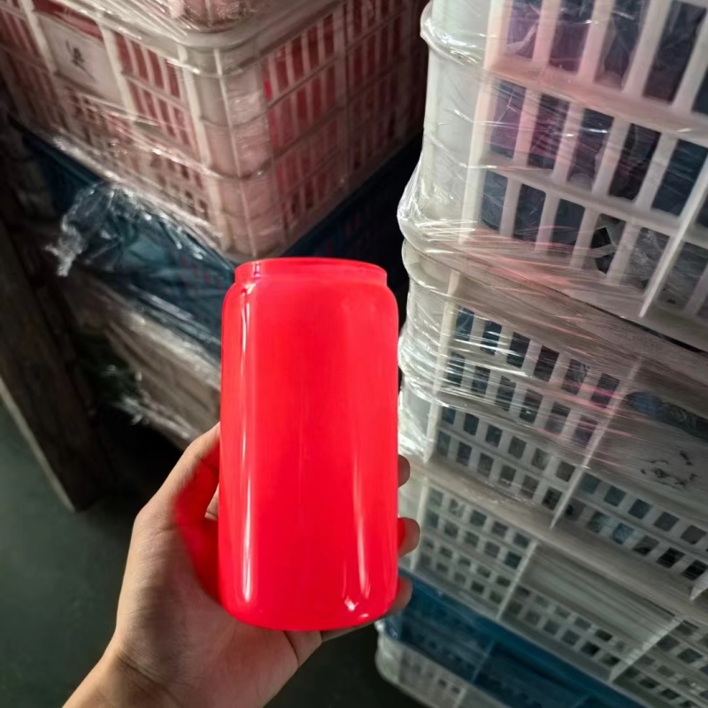 NEW China 16oz Sublimation NEON Glass Libby Can Free Shipping (50PCS)
