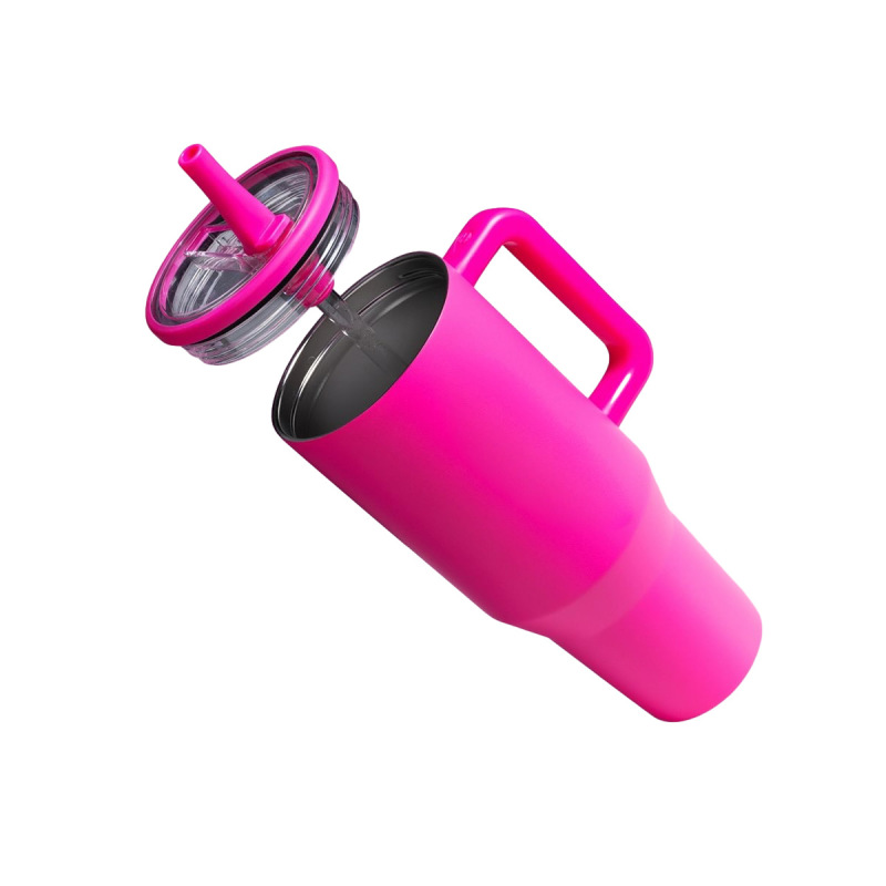 China RTS 40oz Flip Sip Lid Powder Coated Tumblers Travel Mugs Free Shipping (20PCS/40PCS/50PCS)