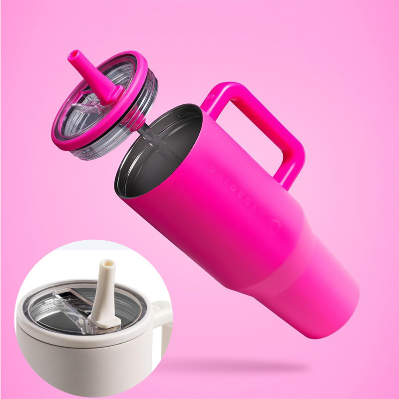 China RTS 40oz Flip Sip Lid Powder Coated Tumblers Travel Mugs Free Shipping (20PCS/40PCS/50PCS)