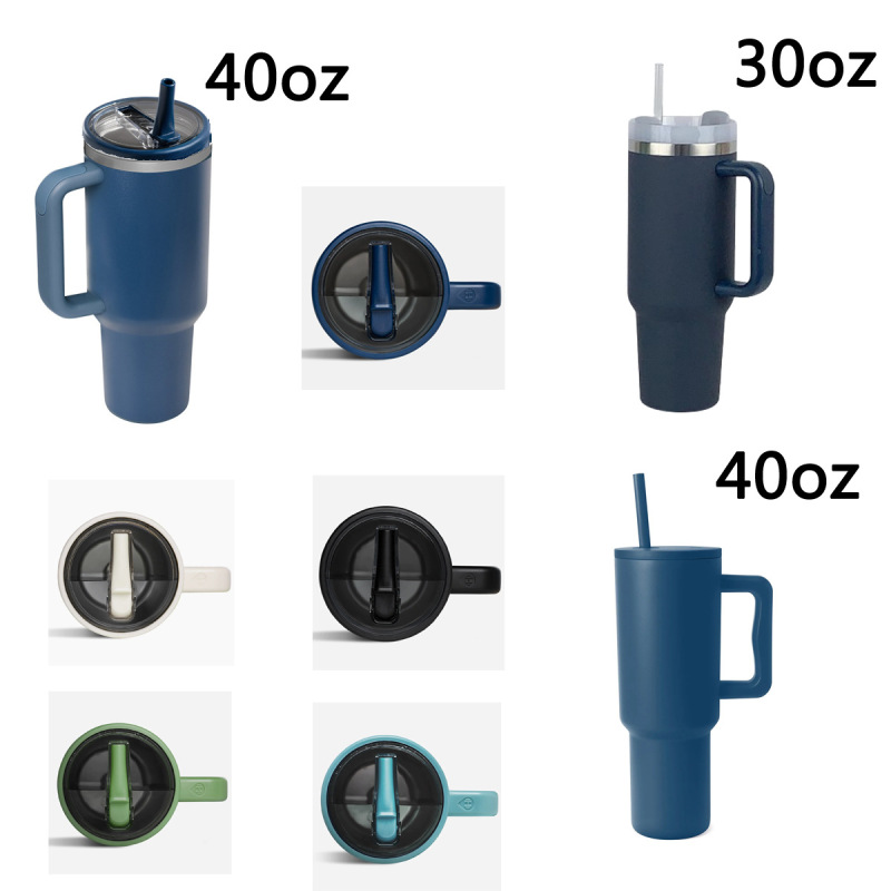 China RTS 40oz Flip Sip Lid Powder Coated Tumblers Travel Mugs Free Shipping (20PCS/40PCS/50PCS)