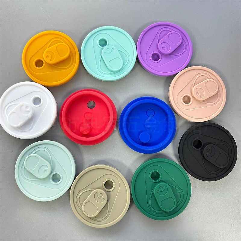 RTS Colored Silicone Lid/Tops fit 16oz & 20oz Glass Can Free Shipping (50pcs/100pcs))
