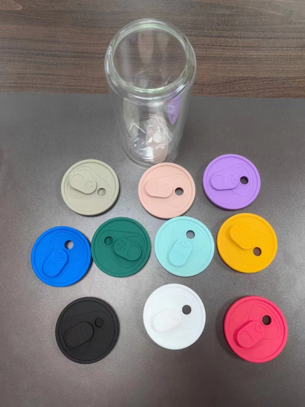 RTS Colored Silicone Lid/Tops fit 16oz & 20oz Glass Can Free Shipping (50pcs/100pcs))