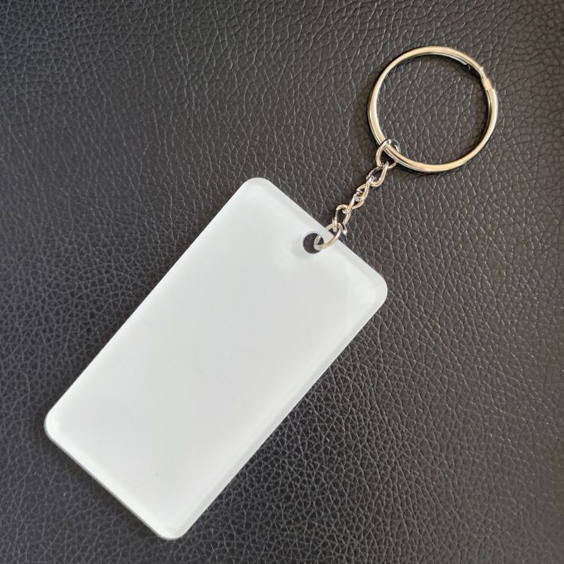 NEW RTS Sublimation Acrylic Blank Keychain Gift Free Shipping (25pcs/50pcs)