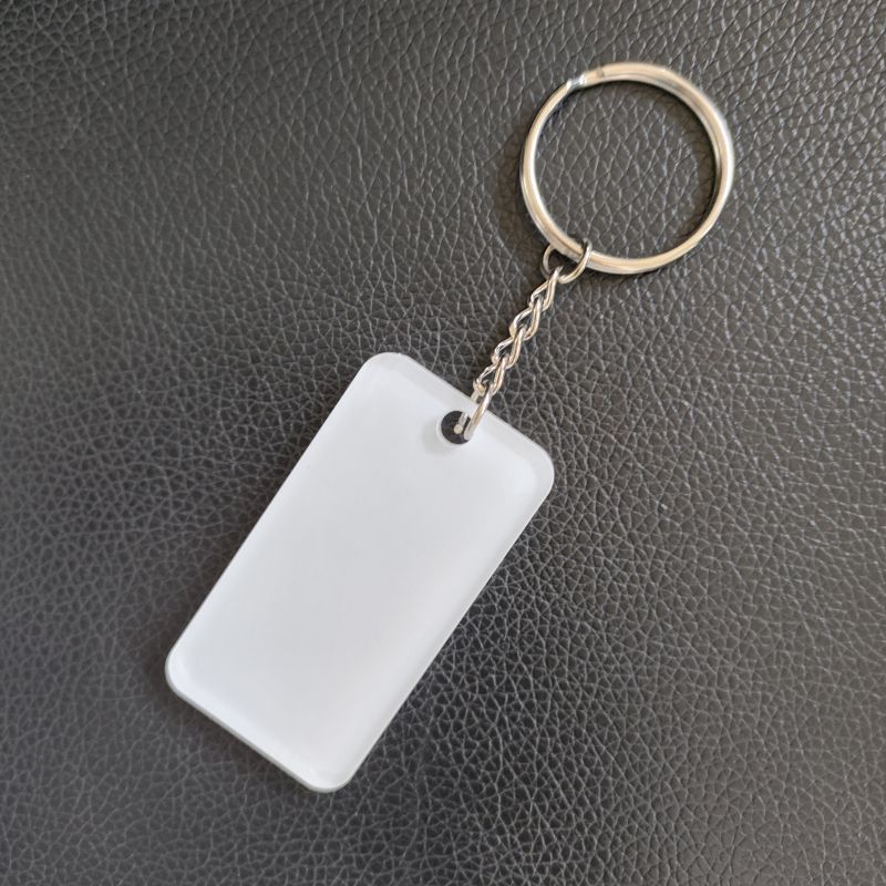NEW RTS Sublimation Acrylic Blank Keychain Gift Free Shipping (25pcs/50pcs)